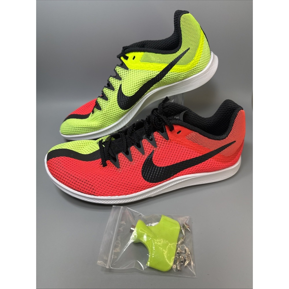 Nike Zoom Rival Distance Red Volt Running Spikes Shoes Men's Size 10 DC8725-601
